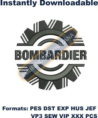 Bombardier Aerospace logo embroidery design